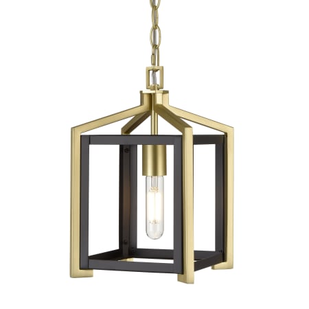 A large image of the Innovations Lighting 376-1P-13-8 Wiscoy Pendant Brushed Satin Brass