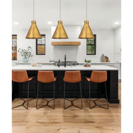 A large image of the Innovations Lighting 410-1PL-18-16 Newton Cone Pendant Alternate Image