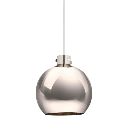A large image of the Innovations Lighting 410-1PL-18-16 Newton Sphere Pendant Polished Nickel / Polished Nickel