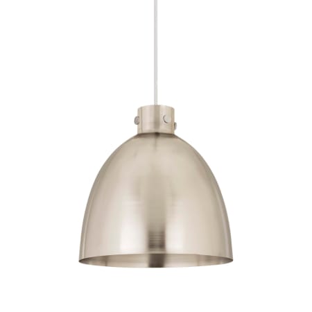 A large image of the Innovations Lighting 410-1PL-18-16 Newton Bell Pendant Satin Nickel / Satin Nickel