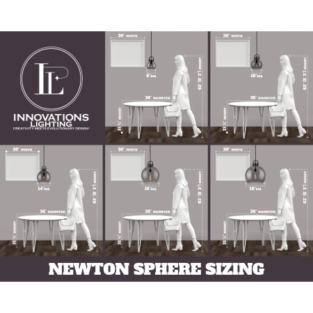 A large image of the Innovations Lighting 410-1PM-11-10 Newton Sphere Pendant Alternate Image
