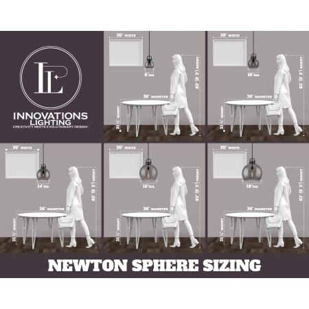 A large image of the Innovations Lighting 410-1PS-10-8 Newton Bell Pendant Alternate Image