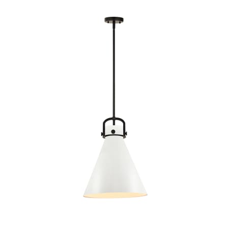 A large image of the Innovations Lighting 410-1SL-19-14 Newton Cone Pendant Alternate Image