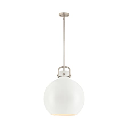 A large image of the Innovations Lighting 410-1SL-20-16 Newton Sphere Pendant Alternate Image