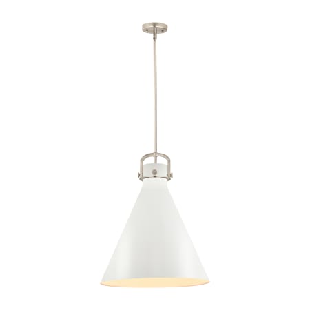 A large image of the Innovations Lighting 410-1SL-22-18 Newton Cone Pendant Alternate Image