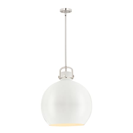 A large image of the Innovations Lighting 410-1SL-22-18 Newton Sphere Pendant Alternate Image