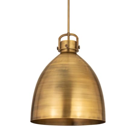 A large image of the Innovations Lighting 410-1SL-24-18 Newton Bell Pendant Brushed Brass / Brushed Brass