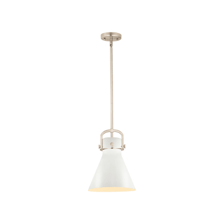 A large image of the Innovations Lighting 410-1SM-15-10 Newton Cone Pendant Alternate Image