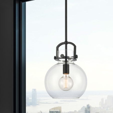 A large image of the Innovations Lighting 410-1SM-15-10 Newton Sphere Pendant Alternate Image