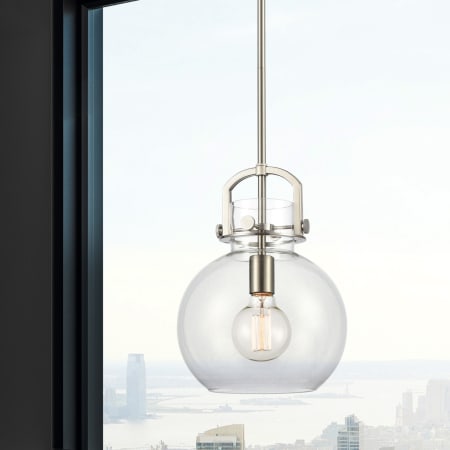 A large image of the Innovations Lighting 410-1SM-15-10 Newton Sphere Pendant Alternate Image