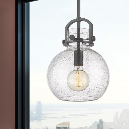 A large image of the Innovations Lighting 410-1SM-15-10 Newton Sphere Pendant Alternate Image