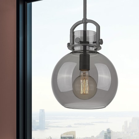 A large image of the Innovations Lighting 410-1SM-15-10 Newton Sphere Pendant Alternate Image