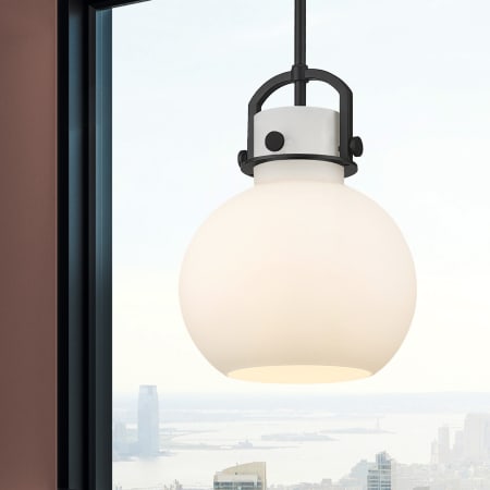 A large image of the Innovations Lighting 410-1SM-15-10 Newton Sphere Pendant Alternate Image