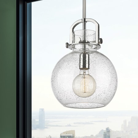 A large image of the Innovations Lighting 410-1SM-15-10 Newton Sphere Pendant Alternate Image