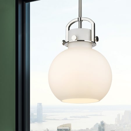 A large image of the Innovations Lighting 410-1SM-15-10 Newton Sphere Pendant Alternate Image