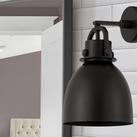 A large image of the Innovations Lighting 410-1W-5-8 Newton Bell Sconce Alternate Image