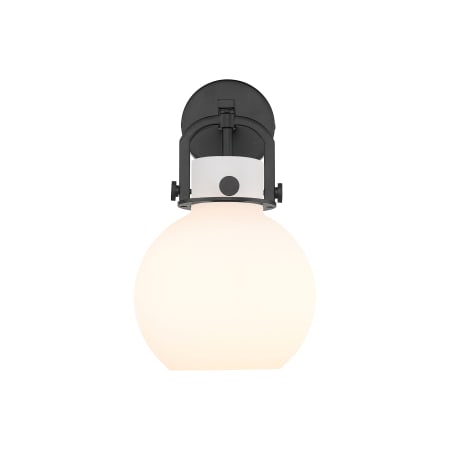 A large image of the Innovations Lighting 410-1W-5-8 Newton Sphere Sconce Alternate Image