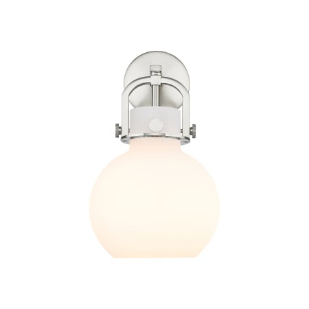 A large image of the Innovations Lighting 410-1W-5-8 Newton Sphere Sconce Alternate Image