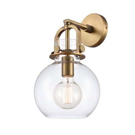 A large image of the Innovations Lighting 410 Newton Brushed Brass