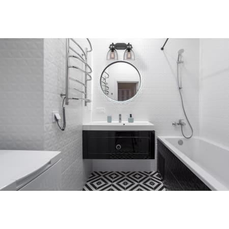 A large image of the Innovations Lighting 410-2W-12-17 Newton Bell Vanity Alternate Image