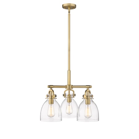 A large image of the Innovations Lighting 410-3CR-16-20 Newton Bell Pendant Alternate Image