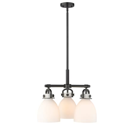 A large image of the Innovations Lighting 410-3CR-16-20 Newton Bell Pendant Alternate Image