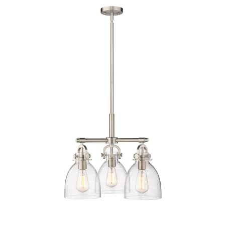 A large image of the Innovations Lighting 410-3CR-16-20 Newton Bell Pendant Alternate Image