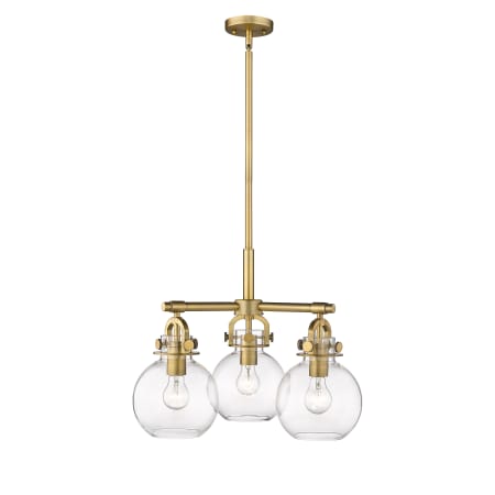 A large image of the Innovations Lighting 410-3CR-16-20 Newton Sphere Pendant Alternate Image