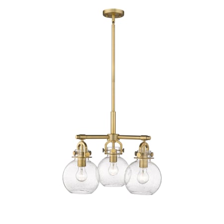 A large image of the Innovations Lighting 410-3CR-16-20 Newton Sphere Pendant Alternate Image