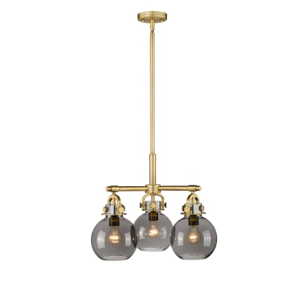 A large image of the Innovations Lighting 410-3CR-16-20 Newton Sphere Pendant Alternate Image