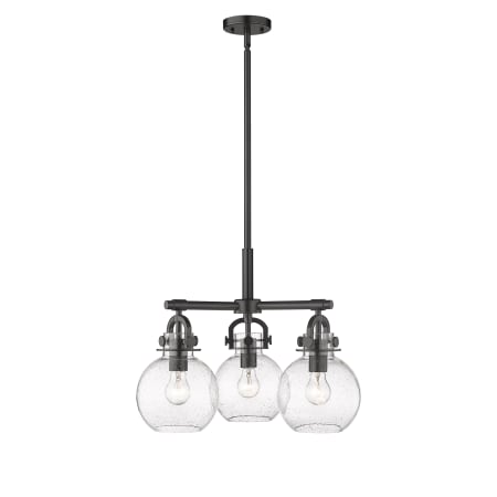 A large image of the Innovations Lighting 410-3CR-16-20 Newton Sphere Pendant Alternate Image