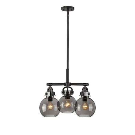 A large image of the Innovations Lighting 410-3CR-16-20 Newton Sphere Pendant Alternate Image