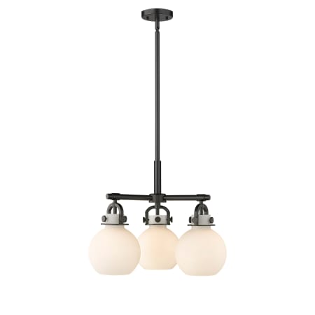 A large image of the Innovations Lighting 410-3CR-16-20 Newton Sphere Pendant Alternate Image