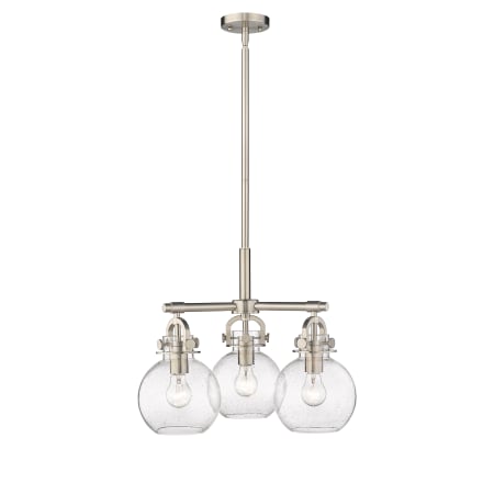 A large image of the Innovations Lighting 410-3CR-16-20 Newton Sphere Pendant Alternate Image