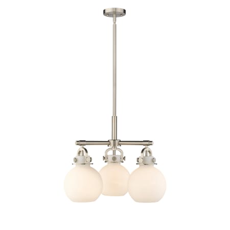 A large image of the Innovations Lighting 410-3CR-16-20 Newton Sphere Pendant Alternate Image