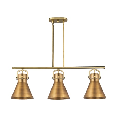 A large image of the Innovations Lighting 410-3I-13-42 Newton Cone Pendant Alternate Image