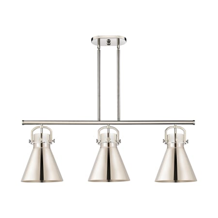 A large image of the Innovations Lighting 410-3I-13-42 Newton Cone Pendant Alternate Image