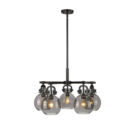 A large image of the Innovations Lighting 410-5CR-16-26 Newton Sphere Chandelier Alternate Image