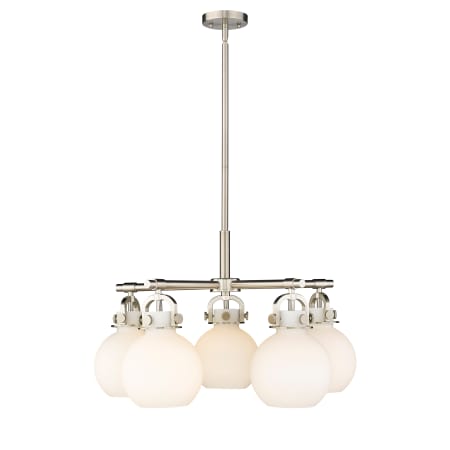 A large image of the Innovations Lighting 410-5CR-16-26 Newton Sphere Chandelier Alternate Image