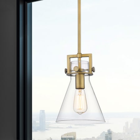 A large image of the Innovations Lighting 411-1SS-11-8 Newton Cone Pendant Alternate Image