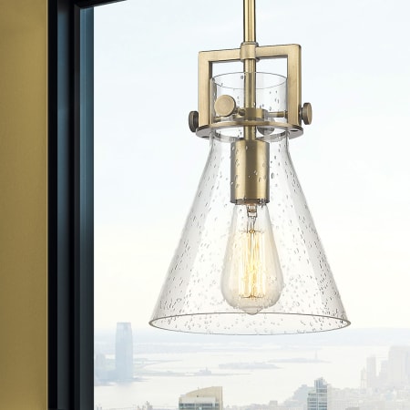 A large image of the Innovations Lighting 411-1SS-11-8 Newton Cone Pendant Alternate Image