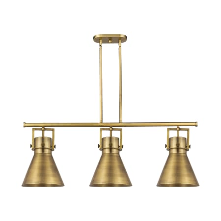 A large image of the Innovations Lighting 411-3I-13-42 Newton Cone Pendant Alternate Image