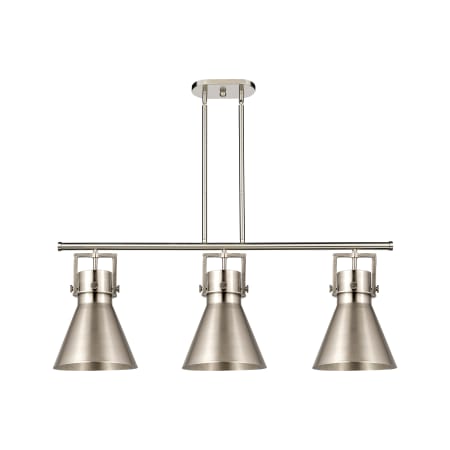 A large image of the Innovations Lighting 411-3I-13-42 Newton Cone Pendant Alternate Image