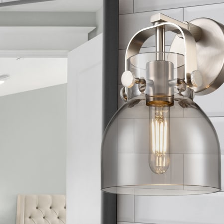 A large image of the Innovations Lighting 423-1W-10-7 Pilaster II Bell Sconce Alternate Image