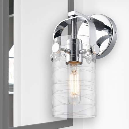 A large image of the Innovations Lighting 423-1W-11-5 Pilaster II Cylinder Sconce Alternate Image