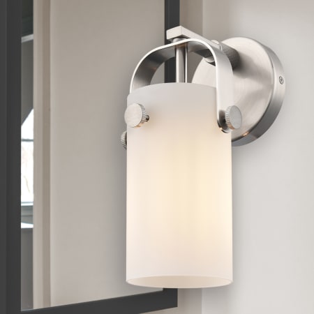 A large image of the Innovations Lighting 423-1W-5-5 Pilaster II Cylinder Sconce Alternate Image