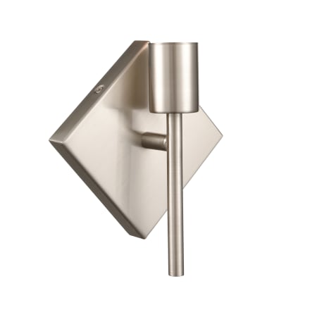 A large image of the Innovations Lighting 425-1W-7-6 Mia Sconce Satin Nickel