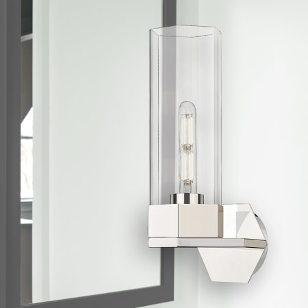 A large image of the Innovations Lighting 427-1W-17-5 Claverack Sconce Alternate Image