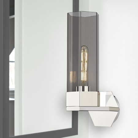 A large image of the Innovations Lighting 427-1W-17-5 Claverack Sconce Alternate Image