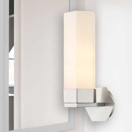 A large image of the Innovations Lighting 427-1W-17-5 Claverack Sconce Alternate Image